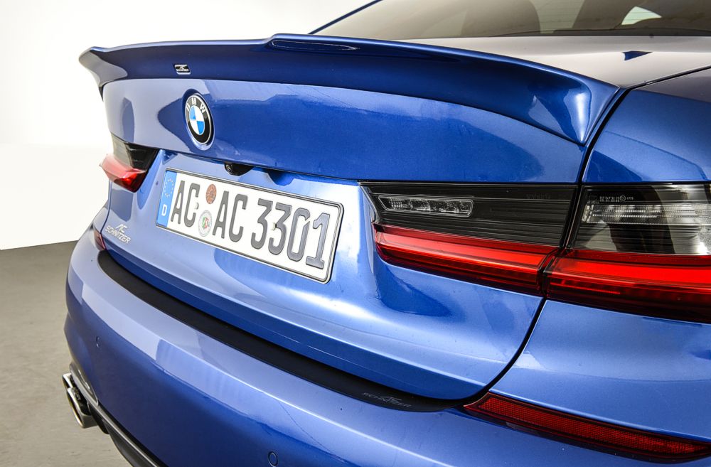  Spec-D Tuning Matte Black ABS Rear Trunk Spoiler for BMW G20  3-Series Sedan Models : Automotive