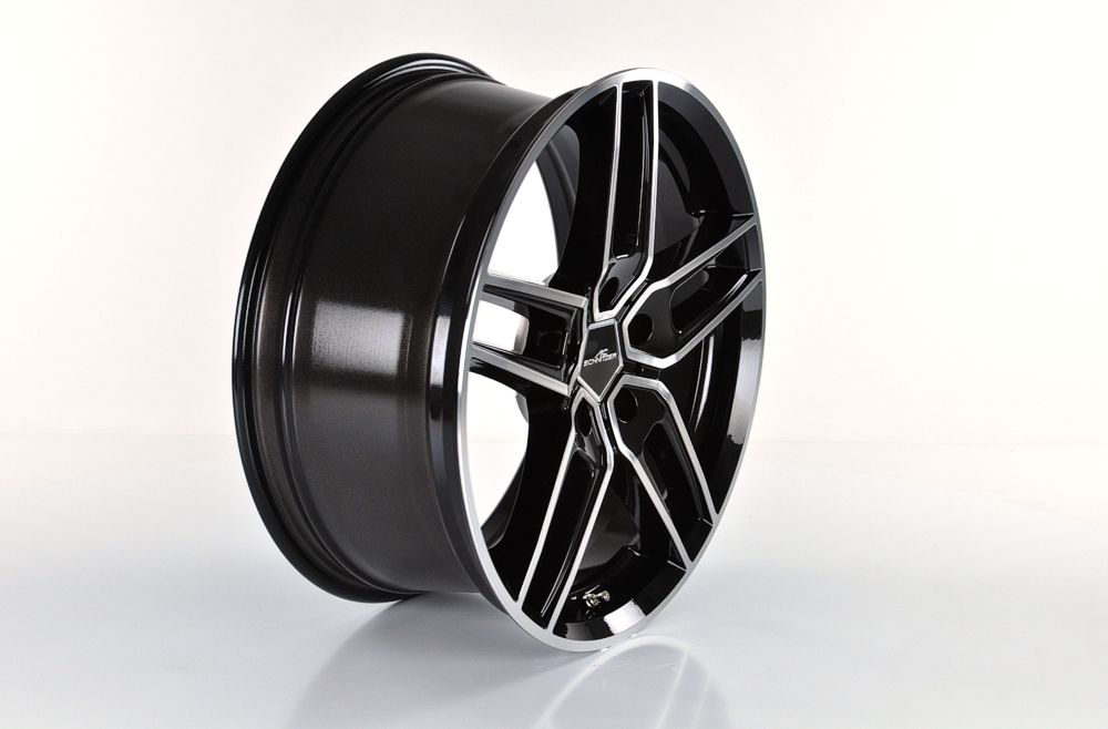 Schnitzer 18" wheel & tyre set type VIII "BiColor" black Michelin for BMW 3-series