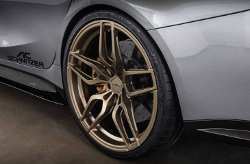 AC Schnitzer AC4 forged wheel and tire set in Techgold for BMW M2 (G87)