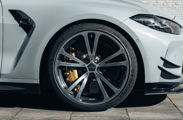AC Schnitzer wheel and tire set "silver-anthracite" with Michelin for BMW M4 (G82/G83)
